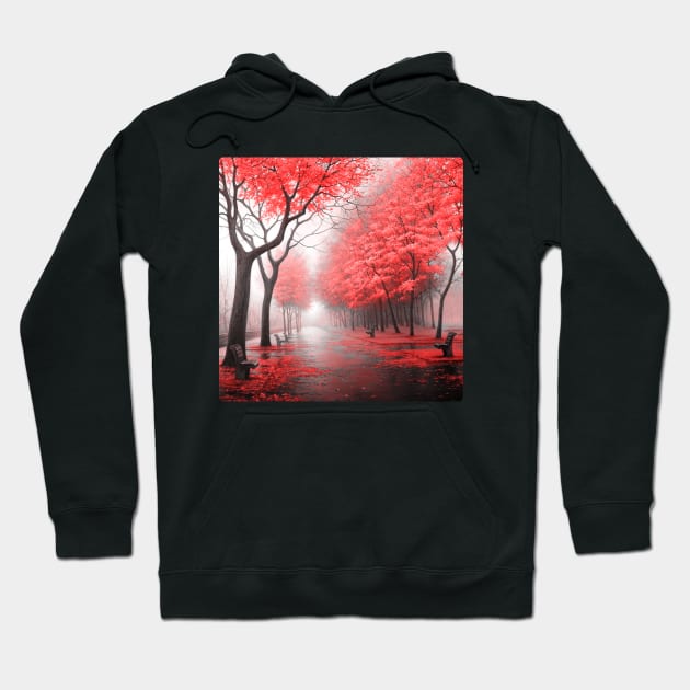 Path with trees Hoodie by nunachan